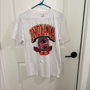 Indiana Fever Graphic Tee - White with Red & Yellow Logo